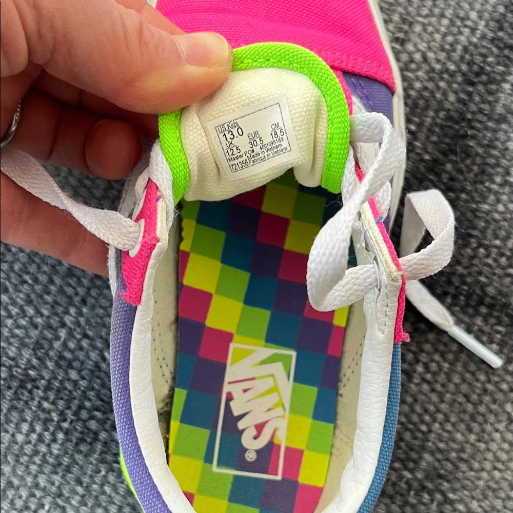 Vans Kids Multicolor Sneakers, size 13 - Picture 5 of 5
